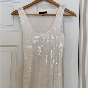 Sequined front tank top